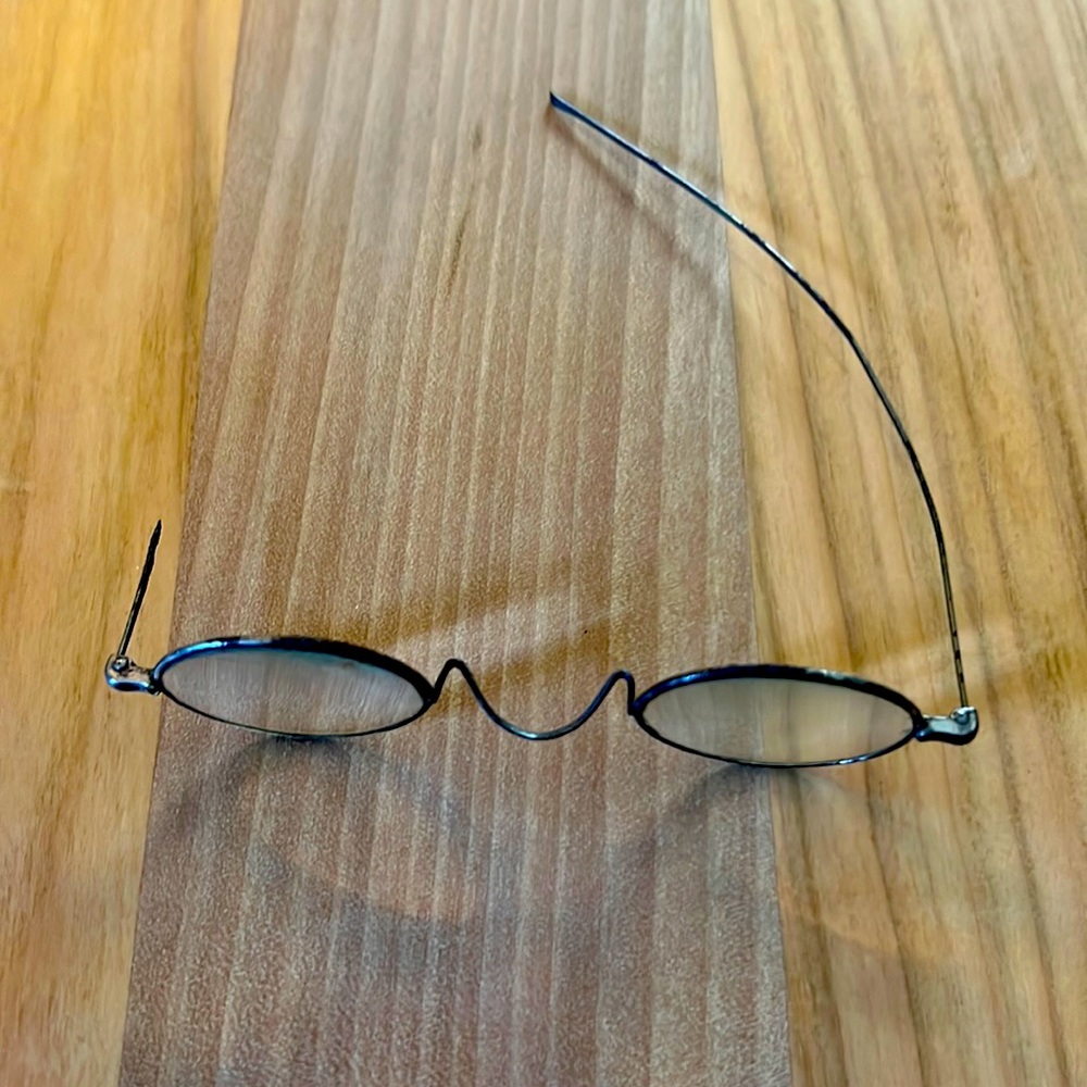 Vintage Eyeglasses / Spectacles Steampunk Style Early century WOW!! Broken stem